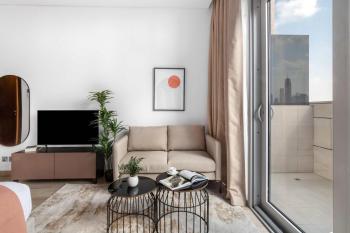 Silkhaus modern studio with Burj Khalifa view in DIFC, Dubaj (fotografie 2)