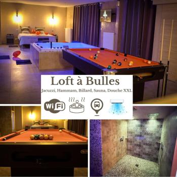LE LOFT A BULLES (85m2 Jacuzzi Hammam Billiard Bar Douche Sauna), Strasbourg (photo 2)