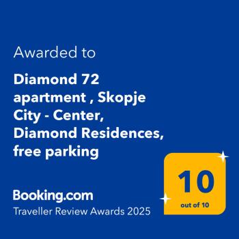 Diamond 72 apartment , Skopje City - Center, Diamond Residences, free parking, Skopje (photo 3)