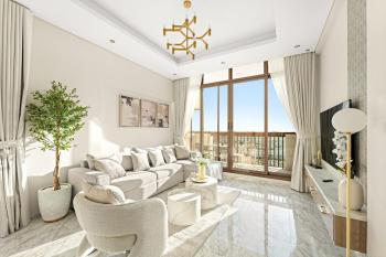 FIRST CLASS 1BR Luxurious Overlooking Pool, Dubai (Foto 5)