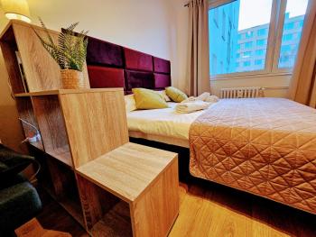 TERRACE-VIEW 2BR PRAGUE APARTMENTS for Business & Leisure, FREE PARKING & Gym, Near Metro & Aqua Sport Centre, Praga (zdjęcie 4)