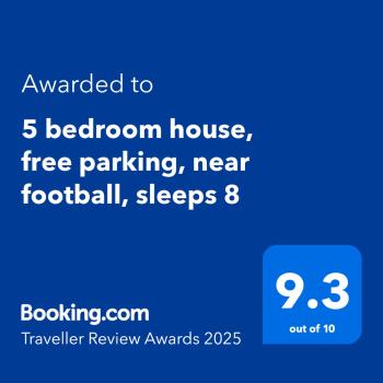5 bedroom house, free parking, near football, sleeps 8, Liverpool (photo 2)