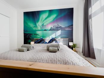 Erstklassiges Ferienapartment Citynah mit 1 Schlafzimmer - WiFi, TV, Küchenzeile, Waschmaschine&Trockner, Lipsk (zdjęcie 5)