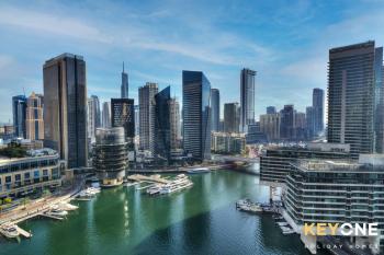Contemporary One Bedroom with Full Marina View, Dubaj (fotografie 5)