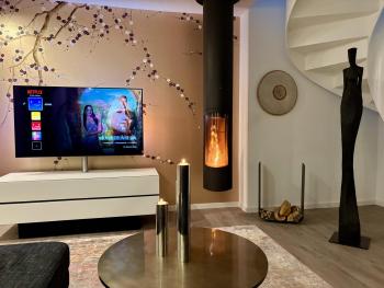 Penthouse mit Dachterrasse, Meerblick, Klimaanlage, Gasgrill, Kamin, Luxus-Design-Apartment, 2 Minuten zum Strand, Binz (Foto 3)