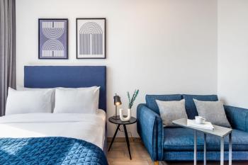 Silkhaus modish studio with Burj Khalifa view, pool access, Dubaj (fotografie 4)