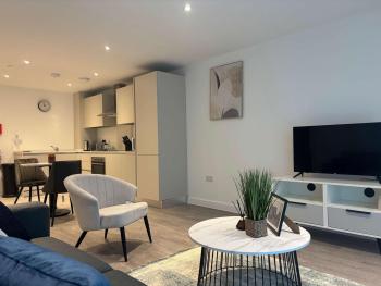 Stylish 1-Bedroom Apartment Sleeps 3 in central Birmingham, Birmingham (fotografie 2)