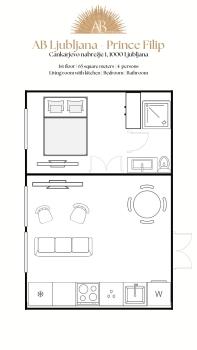 AB Ljubljana - Prince Filip Apartment, Lublaň (fotografie 5)