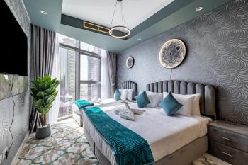 64th Floor Rooftop Dream, Burj Khalifa View Pool, 2Br Apartment in Paramount Hotel Midtown, Dubaj (fotografie 5)