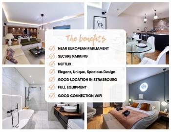 LE LUXURY LOFT - CENTER l DECEMBER MAR-KET l EUROPEAN PARLIAMENT l PARKING l NETFLIX - SPACIOUS & UNIQUE - LE LUXURY LOFT - CENTRE l MARCHÉ DE NOËL l PARLEMENT EUROPÉEN l PARKING l NETFLIX - SPACIEUX & UNIQUE, Strasburg (zdjęcie 2)