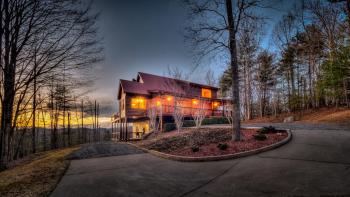 Fire on the Mountain - Mountain Views | 3 Levels of Decks | Outdoor Fireplaces | Hot Tub | Game Room, Mineral Bluff (photo 3)
