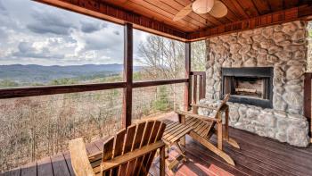 Fire on the Mountain - Mountain Views | 3 Levels of Decks | Outdoor Fireplaces | Hot Tub | Game Room, Mineral Bluff (photo 4)