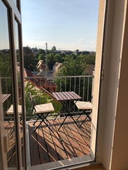 helle Ferienwohnung Apartment mit Balkon und Küche, Drážďany (fotografie 5)