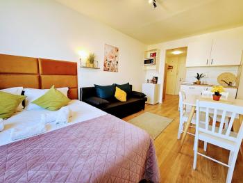 TERRACE-VIEW PRAGUE STUDIOS for Business & Leisure, FREE PARKING, Near Metro, Gym, Praga (foto 2)