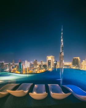 Stylish Bright Studio with Balcony & Cozy Escape, Dubai (photo 3)
