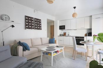Fredika, modern 1br,Tripla Pasila prime location, gym, parking, train station near, Helsinki (foto 4)
