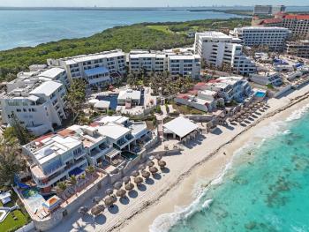 Garden level with partial ocean view hotel zone, Cancún (fotografie 5)