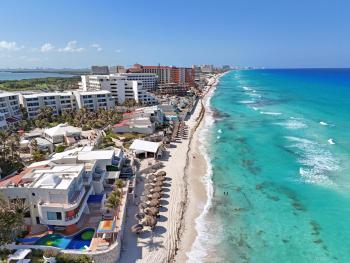 Garden level with partial ocean view hotel zone, Cancún (fotografie 4)