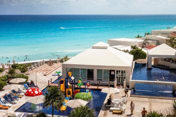 Garden level with partial ocean view hotel zone, Cancún (fotografie 3)