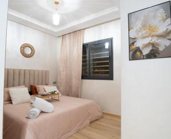 Appartement 2 Chambres à Coté avec Grand Balcon, Piscine, Aire de Jeux pour Enfants et Jardin, Casablanca (fotografie 5)