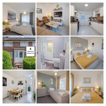 Entire 4-Bed House & Parking, Steps from ICC & Utilita Arena Birmingham & Broad Street, Birmingham (photo 2)