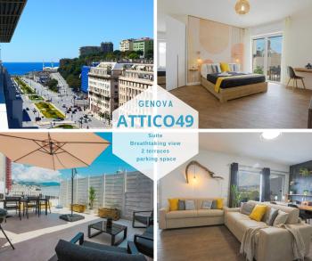 Attico 36 e 49 con terrazza vista mare e parcheggio grande, Genua (zdjęcie 5)