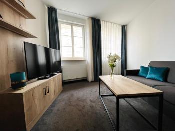 Modernes Apartment mit Blick zur Frauenkirche, Drážďany (fotografie 2)