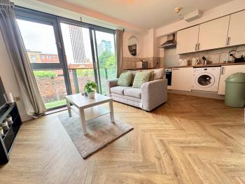 MODERN ONE BEDROOM APARTMENT - BIRMINGHAM CITY CENTRE - SLEEPS 3 GUESTS - THE MAILBOX AND CUBE AREa, Birmingham (fotografie 4)