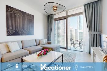 Vacationer Holiday Homes l Chic 1 Bed l Perched on 30th Floor l Marina Views, Dubaj (fotografie 2)