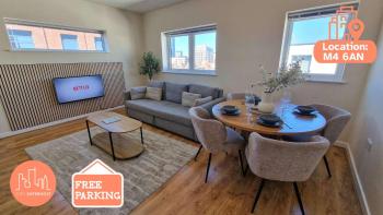 2 Bed City Centre Flat Free Parking, Manchester (zdjęcie 2)