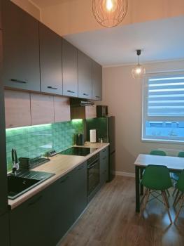 Apartament z Widokiem, wygodny Apartament z sypialnią, kuchnią i salonem, 47m2, bezpłatny garaż, Breslau (Foto 5)