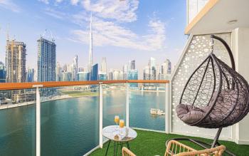 Panoramic! Burj Khalifa and Canal View!, Dubai (photo 2)