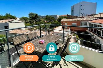 Bara ,Balcony ,Parking ,Patte d'oie neighborhood, Toulouse (Foto 3)
