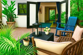 Enchanting Gated Hollywood Hills Oasis with Tranquil Treet-Top Views, Outdoor Living Room and Patios, Magical Zen Garden, Plus Bonus Romantic Guest House and Free Garage in LA's Most Desirable Central Serene Area, Sleeps 8-10, Лос-Анджелес (фото 5)