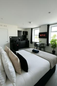 Studio Flat by Brookland Stays Serviced Accommodation Short Lets Birmingham with Free WiFi, Birmingham (fotografie 3)