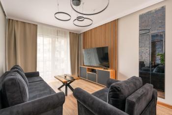 Jesionowe Apartamenty Ashwood Apartments Widok na Odrę 1,4 km od Rynku Parking Podziemny w Cenie Klimatyzacja Sauna w 1 Apt River Oder view 1,4 km Market Square Underground parking Balcony Air conditioning, Breslau (Foto 5)