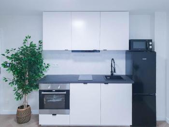 ALFA Stuttgart Mikro-Apartment 2 Betten Küche Bad l SmartTV WIFI l Porsche & Bosch l 2 Beds Kitchen Bath BS21A1, Stuttgart (Foto 4)