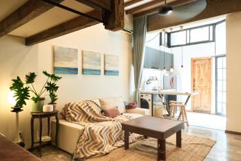 duplex 1 bedroom apartment on Wuyuan Road close Changshu Road station, Szanghaj (zdjęcie 2)