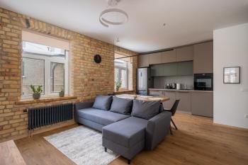 Apartment with Exposed Brick Interior - Stabu Street, Riga (foto 3)