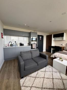 Modern Studio with City Views, Sheffield (zdjęcie 5)