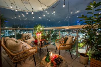 Luxury 2-bedroom Penthouse Warsaw Skyline 15m terrace, garage, gym, rooftop & only 500 m to METRO, Warsaw (photo 4)