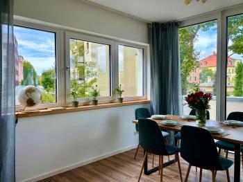 Neu in Dresden Stilvolles Apartment mit Balkon, Küche & Parkplatz, Drážďany (fotografie 4)