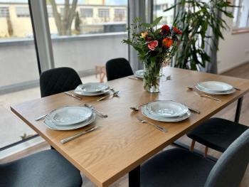 Neu in Dresden Stilvolles Apartment mit Balkon, Küche & Parkplatz, Drážďany (fotografie 5)