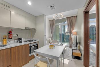 Waves - Modern City Escape 1BR Apt With Balcony, Dubaj (fotografie 4)