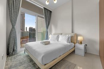 Waves - Modern City Escape 1BR Apt With Balcony, Dubaj (fotografie 5)