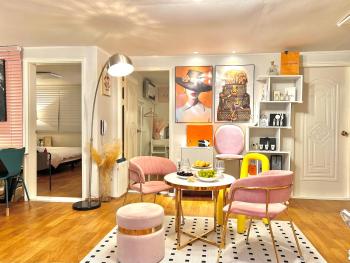 Spacious 3BR Near Yeouido, Up to 10, 5 Min Metro, Seúl (foto 3)