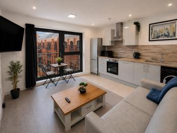 Sidemersey Livings - Relaxing Central Tailored Apartment with Free Parking, French Balcony, Liverpool (foto 2)