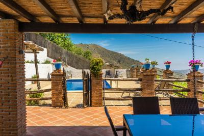 Malaga mountains winehouse with fireplace and winetasting