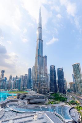 EMAAR Residences Fashion Avenue - former Address Dubai Mall Residences by Qstay- Full Burj Khalfa Fountain view