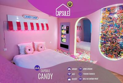Capsule Candy - piscine à boules - cinéma privé